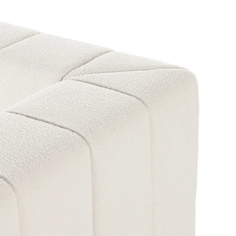 Fayette Cloud Tufted 4-Piece Sectional with Ottoman