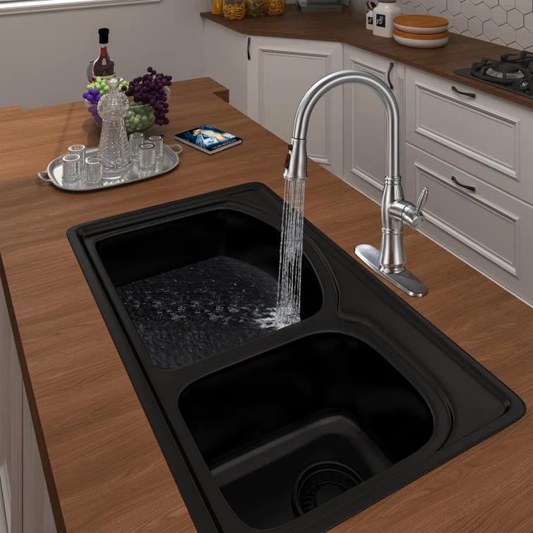 mondawe Mondawe Pull Down Kitchen Faucet MD-D48-BN