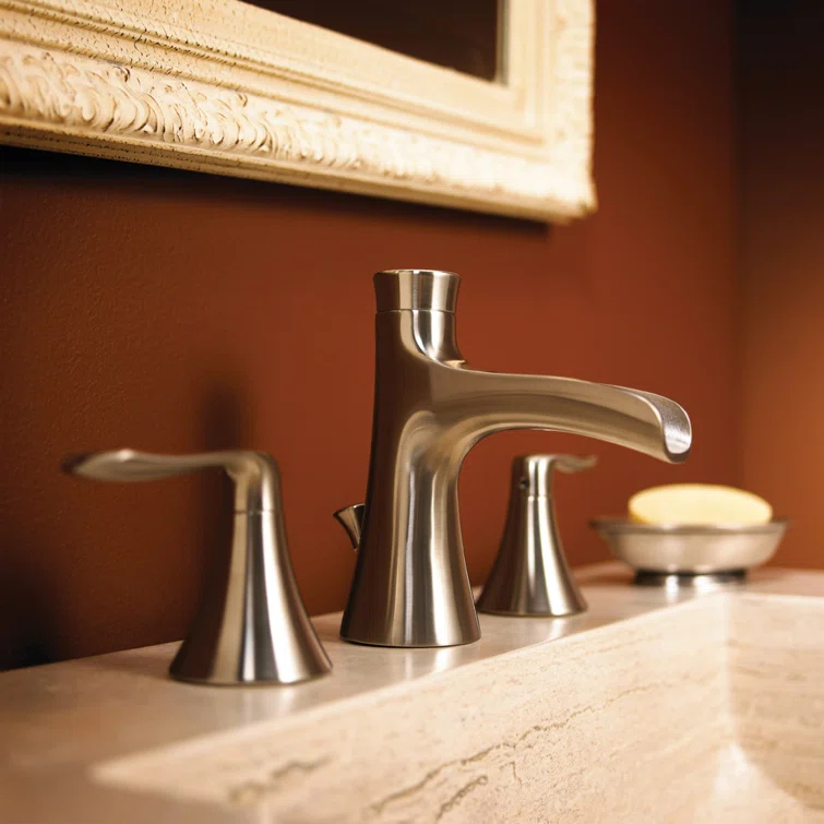 Speakman SB-1221-E-BN Caspian Widespread Bathroom Faucet with  Drain Assembly