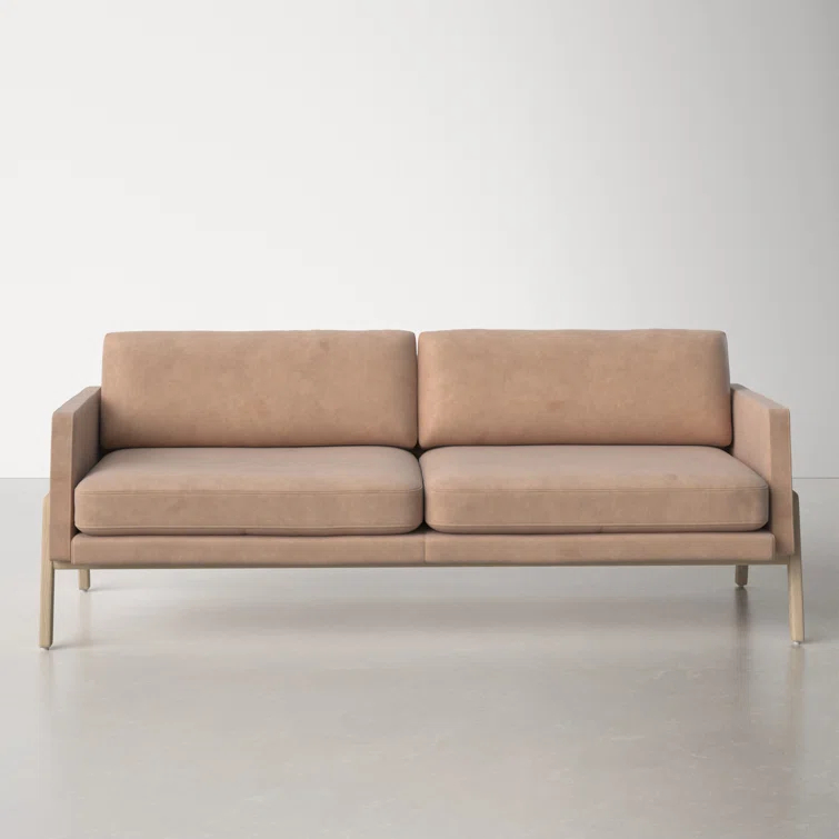 Viviana 84'' Genuine Leather Sofa