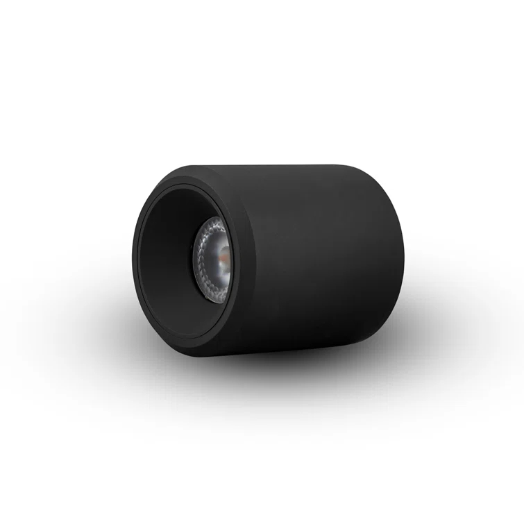Node 3.5-in Round Integrated LED ETL Certified Surface Mounted Downlight, Beam Angle 33, Black