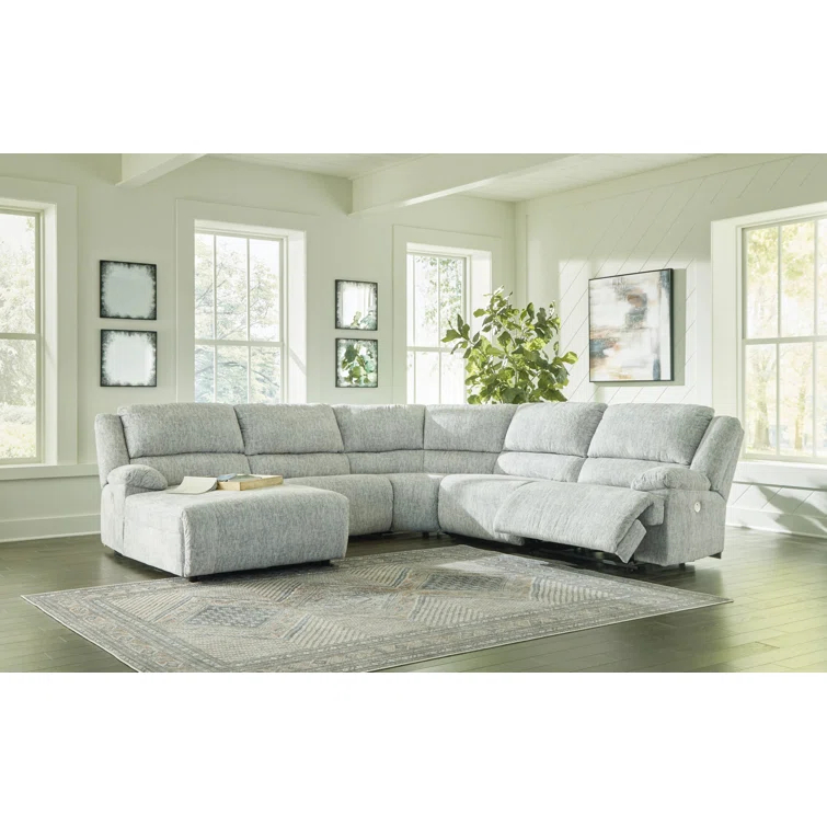 McClelland 5 - Piece Upholstered Reclining Sectional