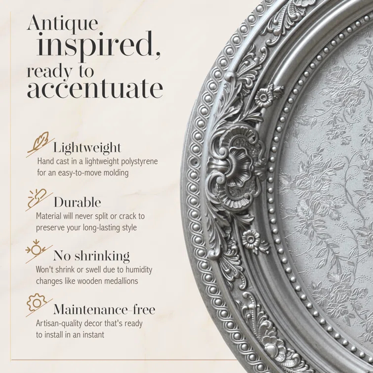 Antique Round Ceiling Medallion