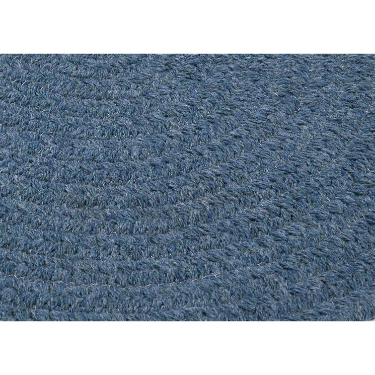 Colonial Mills Handmade Braided Federal Blue Area Rug