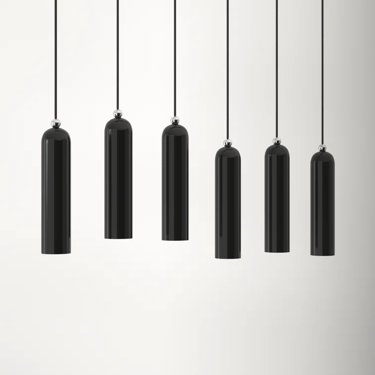 Veikko 6 Light Metal Dimmable Pendant
