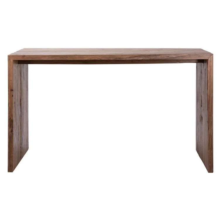 Chilton 60-Inch Rectangular Reclaimed Teak Waterfall Writing Desk