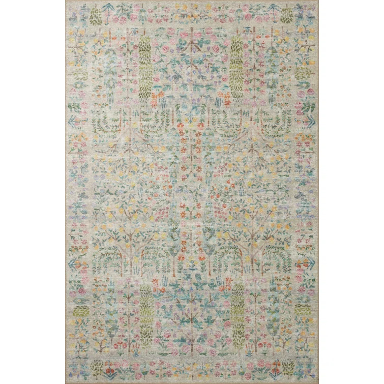 Rifle Paper Co. X Loloi Maison Grove Khaki Area Rug