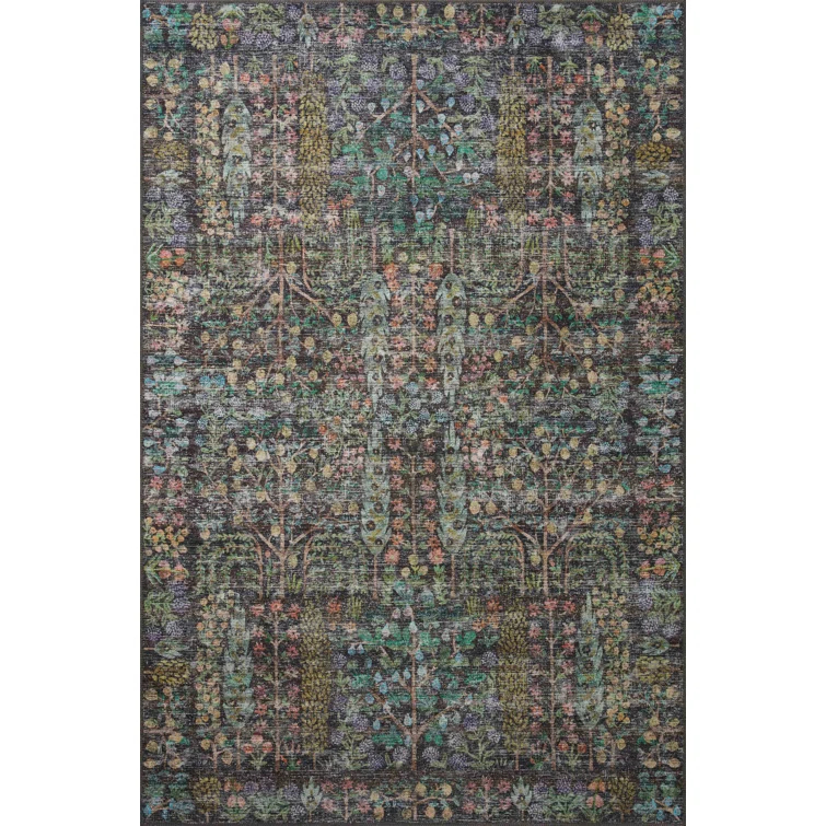 Rifle Paper Co. X Loloi Maison Grove Blue Area Rug