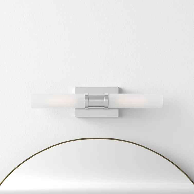 Evelien 2 Light Frosted Dimmable Vanity Light