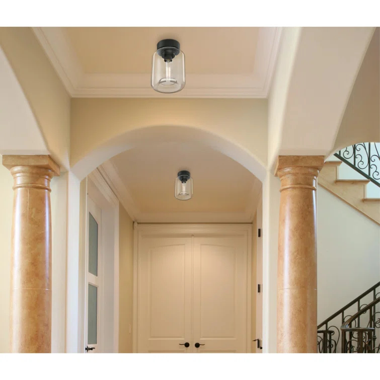 Judd Glass Semi Flush Mount