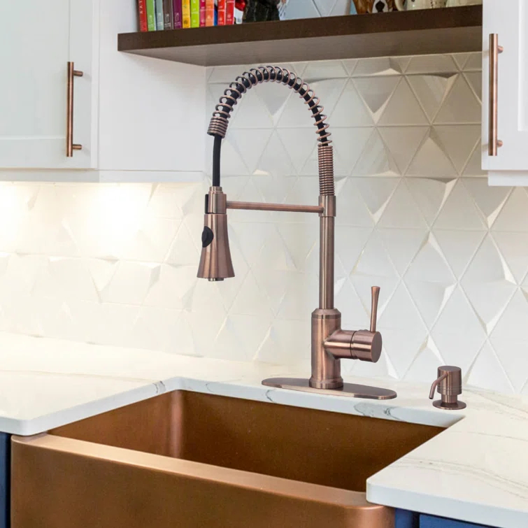 Pull Down Single Handle Kitchen Faucet