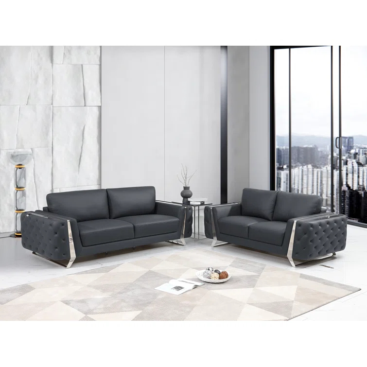 2 - Piece Leather Living Room Set