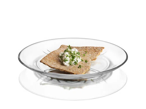 Kosta Boda Bruk 7.67'' Glass Appetizer Plate