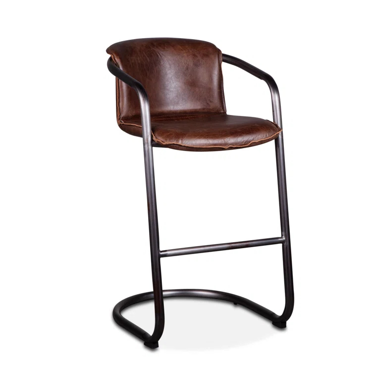 Darbonne Upholstered Counter Stool with Metal Frame