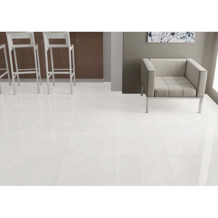 Aria 24" x 24" Stone Look Polished Porcelain Wall & Floor Tile