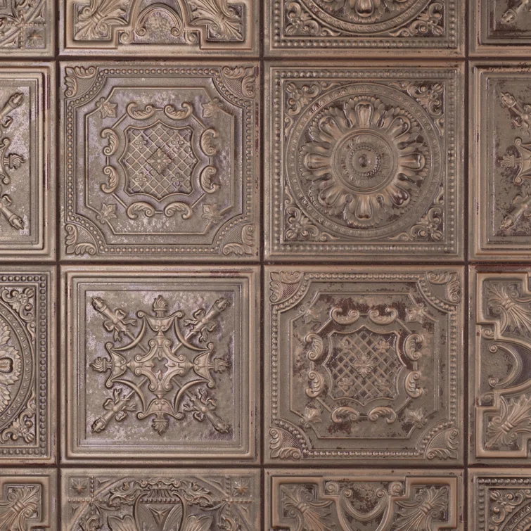 Fitz 8" x 8" Ceramic Patterned Wall Tile