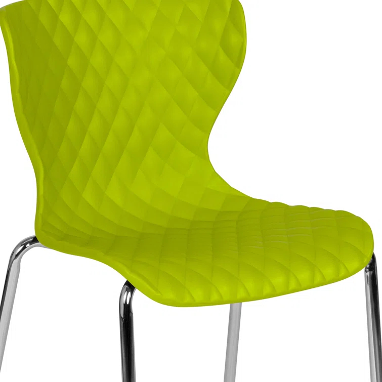 Lowell Contemporary Design Plastic Stack Chair (Set of 4)