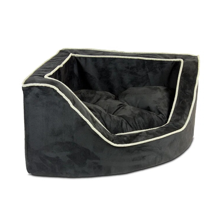 Snoozer Corner Microsuede Bolster Dog Bed