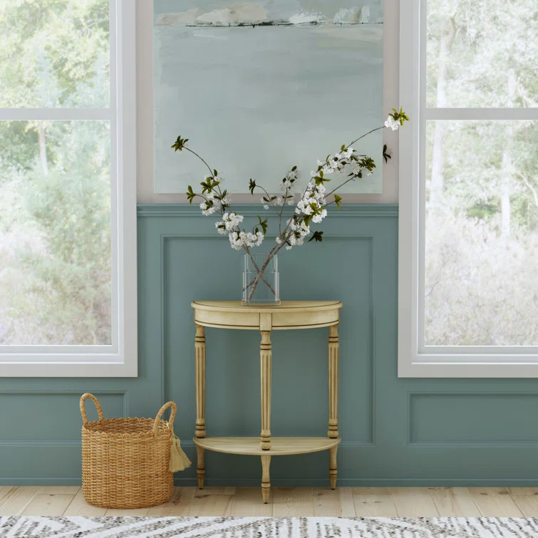 Butler Specialty Company Bellini  Demilune 24" Console Table - Antique Beige