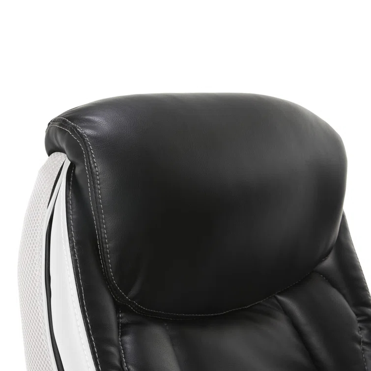 Serta Lautner Executive Office Chair, SmartLayers and ComfortCoils Technology, Adjustable Lumbar