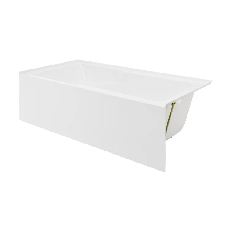 Voltaire 72" x 36" Alcove Bathtub with Apron and Armrest