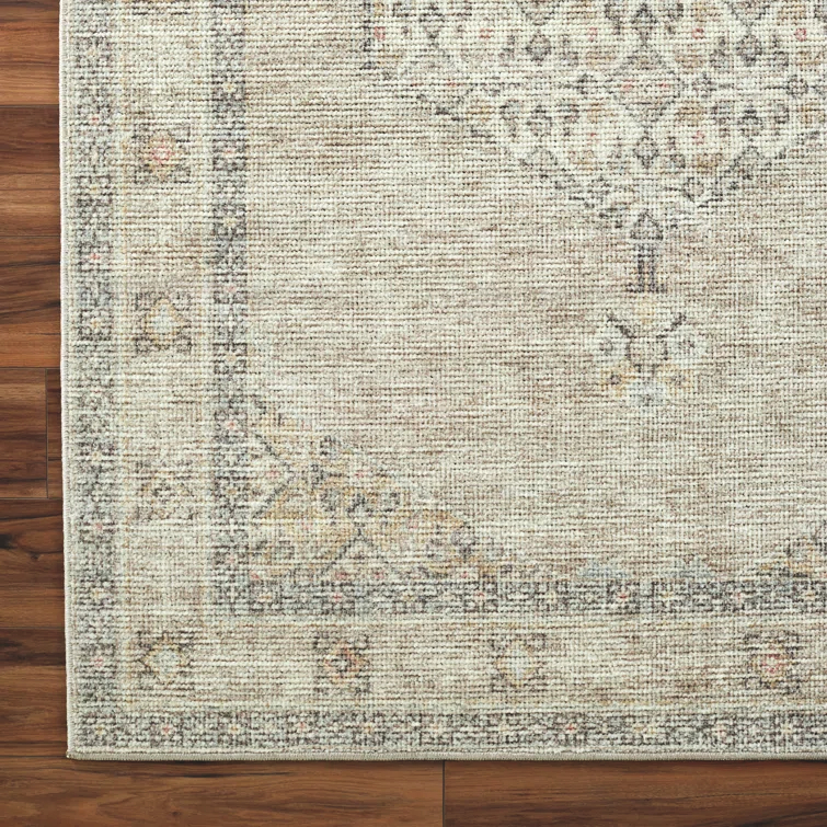 Becki Owens x Livabliss Vintage Traditional Oriental Boho Brown Cream Area Rug