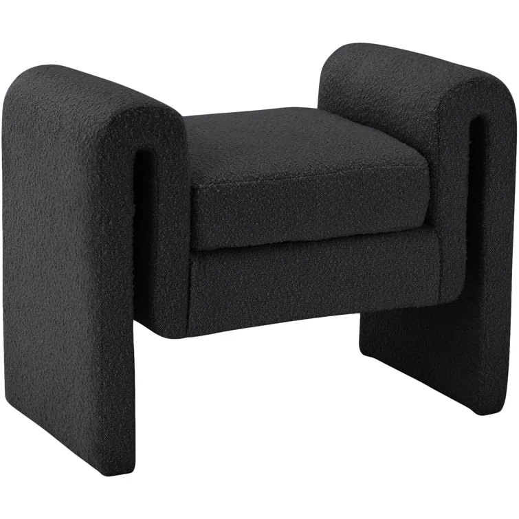 Hobel Boucle Fabric Upholstered Bench