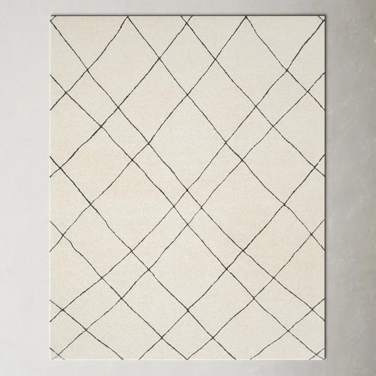 Seaton Wool Black/Cream Rug