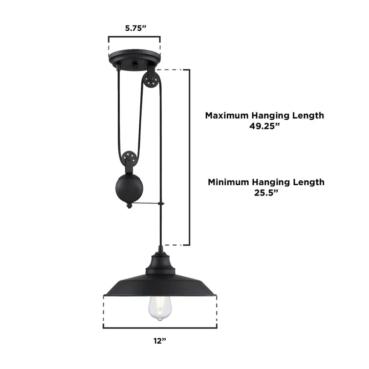 Iron Hill 1 - Light Single Pendant