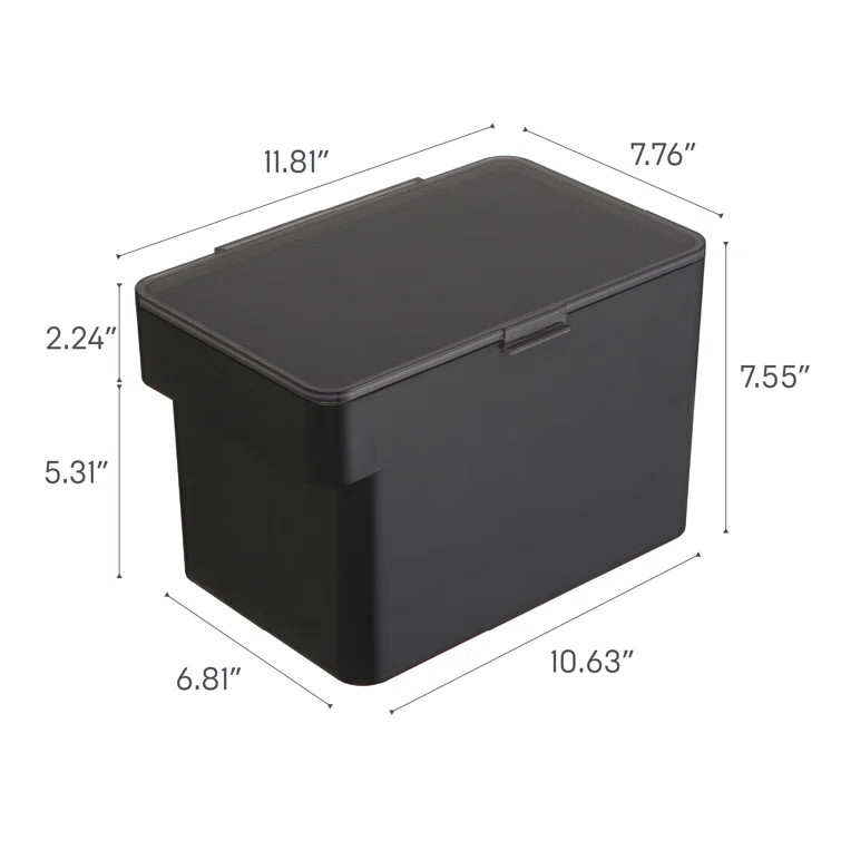 Yamazaki Home Airtight Pet Food Medium Storage Container With Transparent Lid, 1.6 gallons