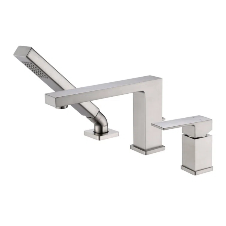 Ultra Faucets Rift 1 Handle Bathroom Roman Tub Faucet UF65843
