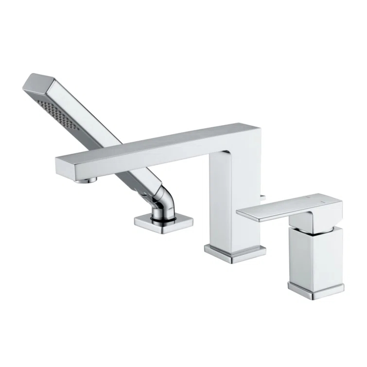 Rift 1 Handle Bathroom Roman Tub Faucet