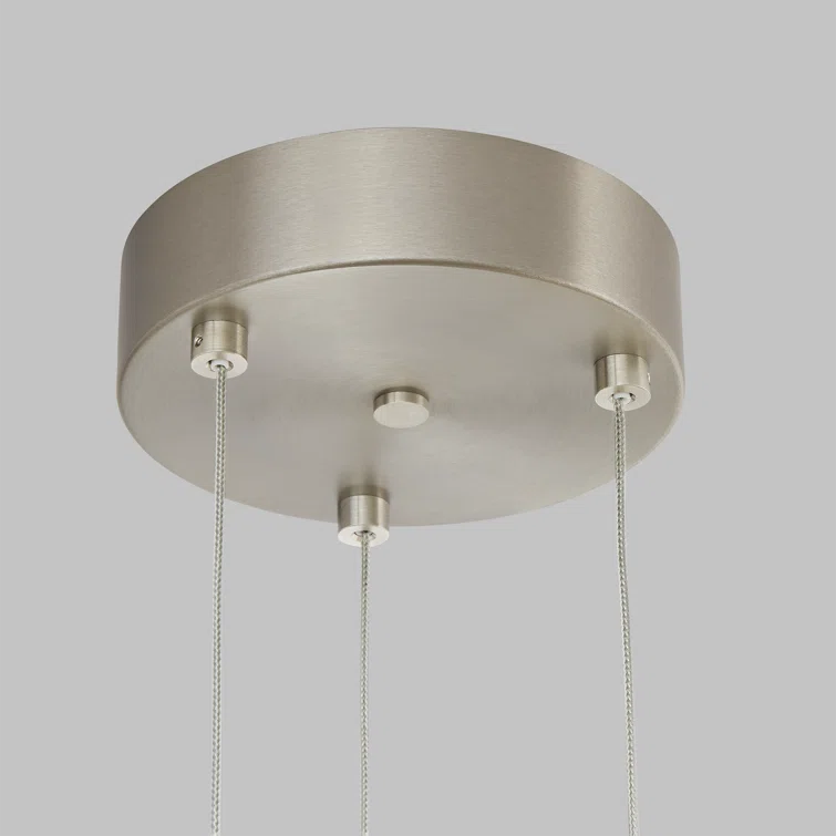 Medieval Twinkle 48" LED Chandelier in Satin Nickel