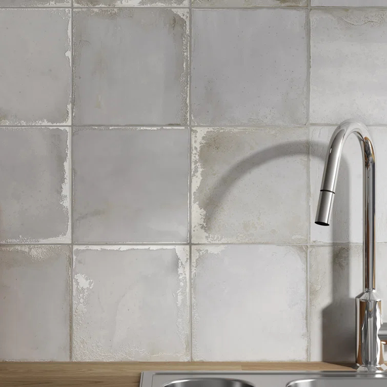 Poise 8-in. Zellige Look Glazed Porcelain Wall & Floor Tile