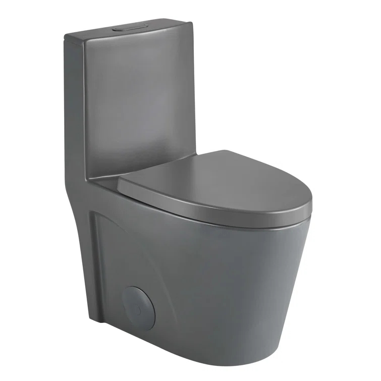 Dual-Flush Elongated One-Piece Toilet with High Efficiency Flush
