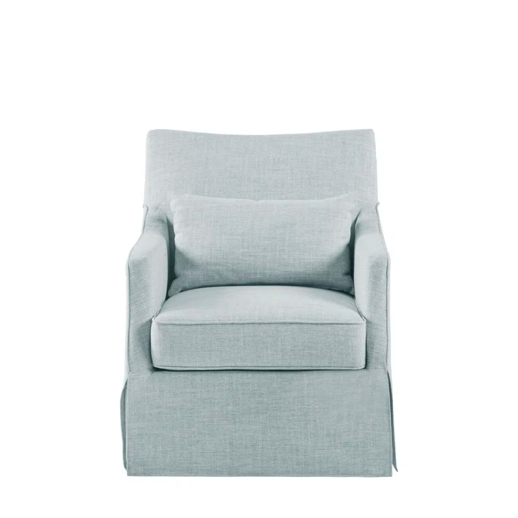 Martha Stewart London 360°Swivel Armchair with Lumbar Pillow