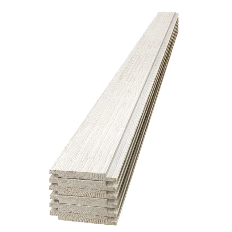 Edge Edge 1 in. x 6 in. x 8 ft. Rustic Collection Shiplap Pine Board (Set of 6)
