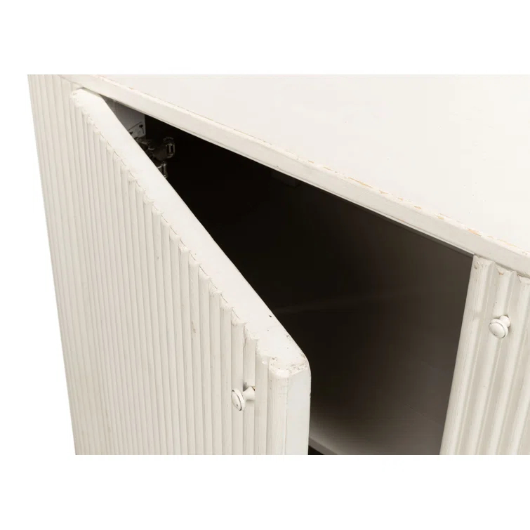 Sage Serenity Pine Demilune with Ribbed Exterior and Dual Storage