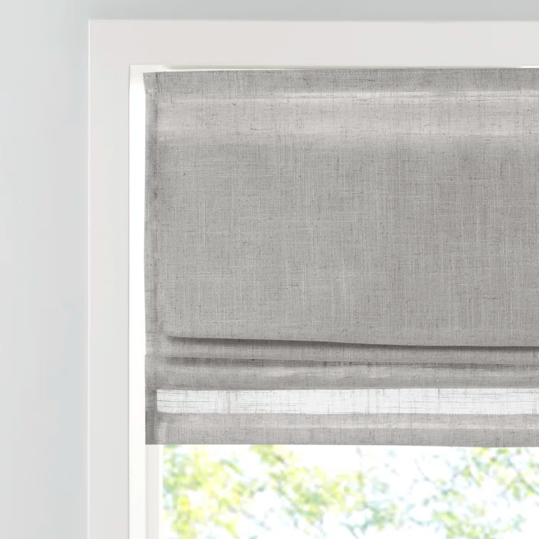 Kyler Linen Blend Light Filtering Roman Shade