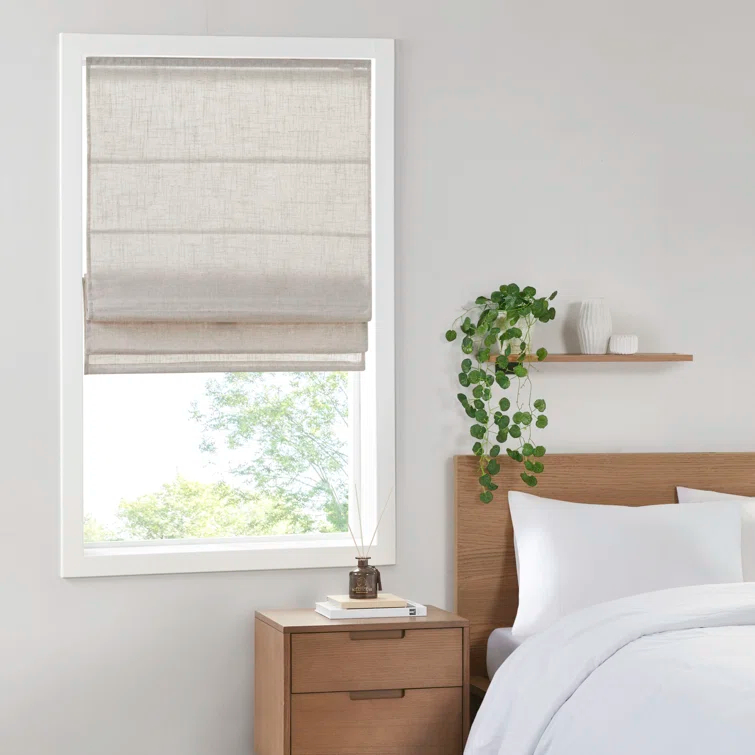 Kyler Linen Blend Light Filtering Single Roman Shade
