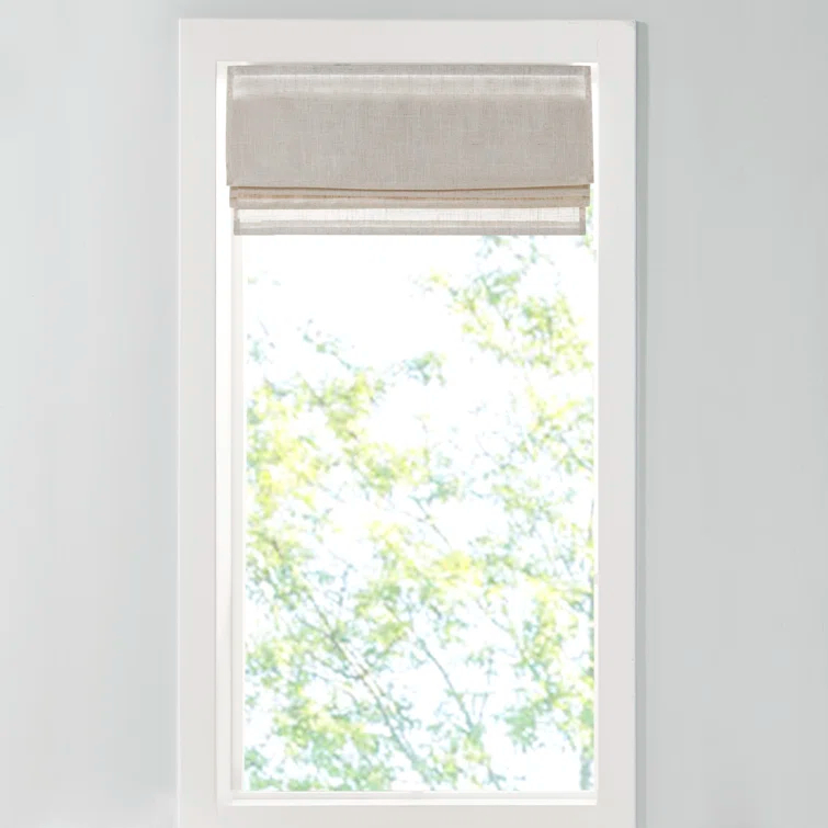 Kyler Linen Blend Light Filtering Single Roman Shade