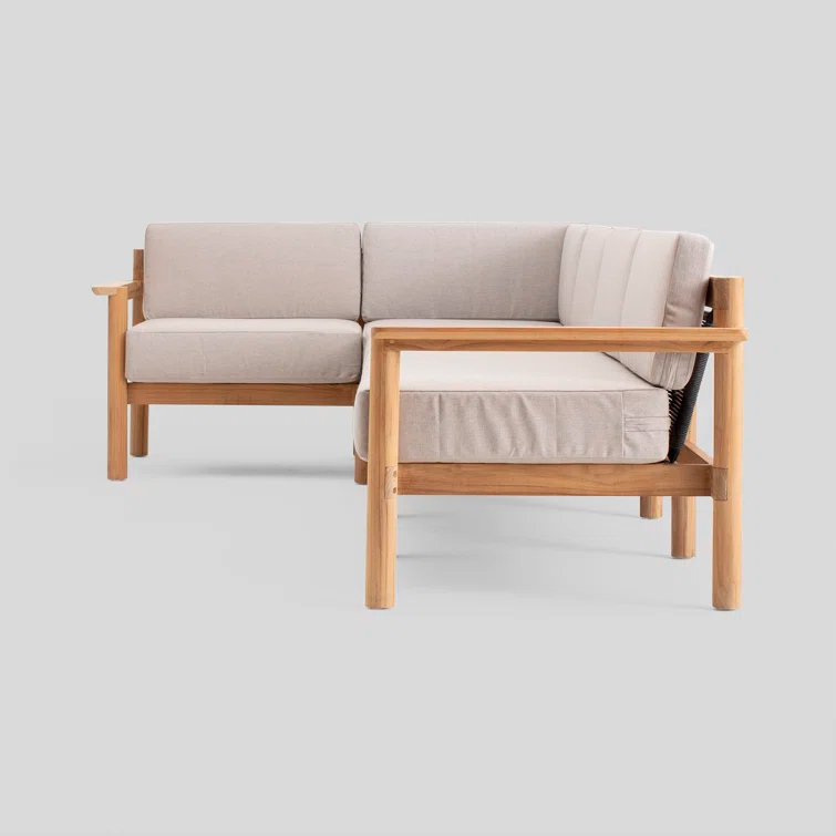 Haven 4 - Person Modular Patio Conversation Sets with Sunbrella® Cushions