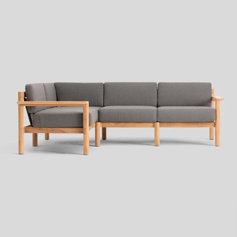 Haven 4 - Person Modular Patio Conversation Sets with Sunbrella® Cushions