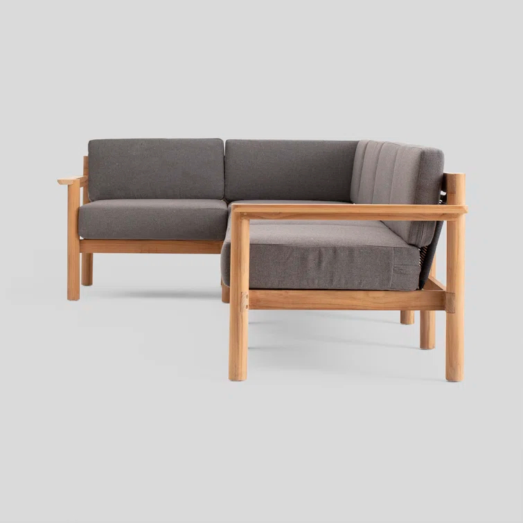 Haven 4 - Person Modular Patio Conversation Sets with Sunbrella® Cushions