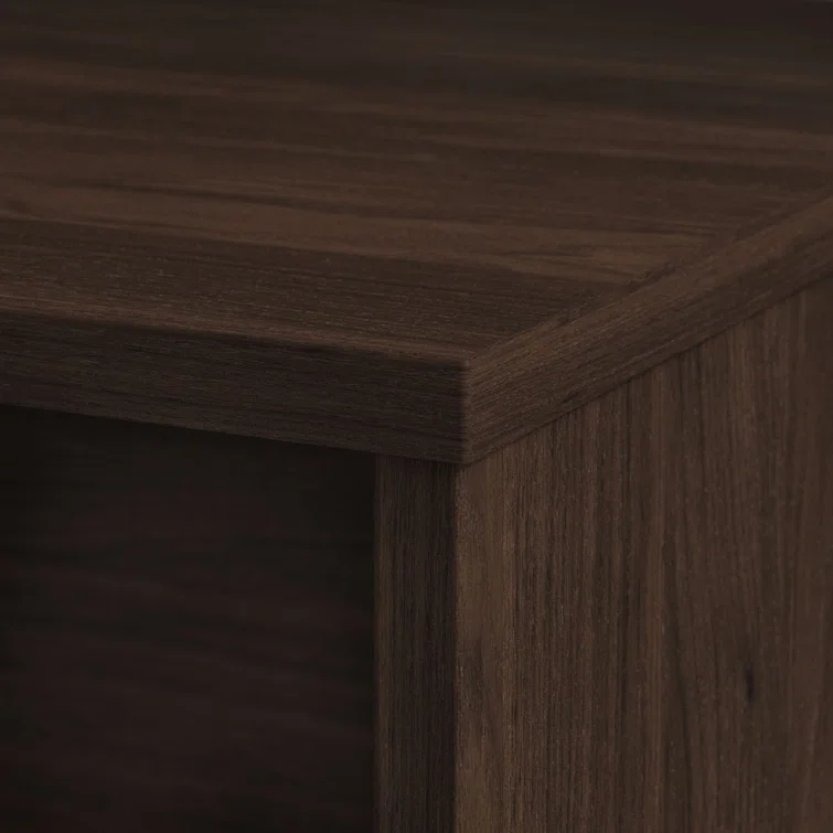 Studio C 72W x 36D Bow Front Desk and Credenza with Mobile File Cabinets