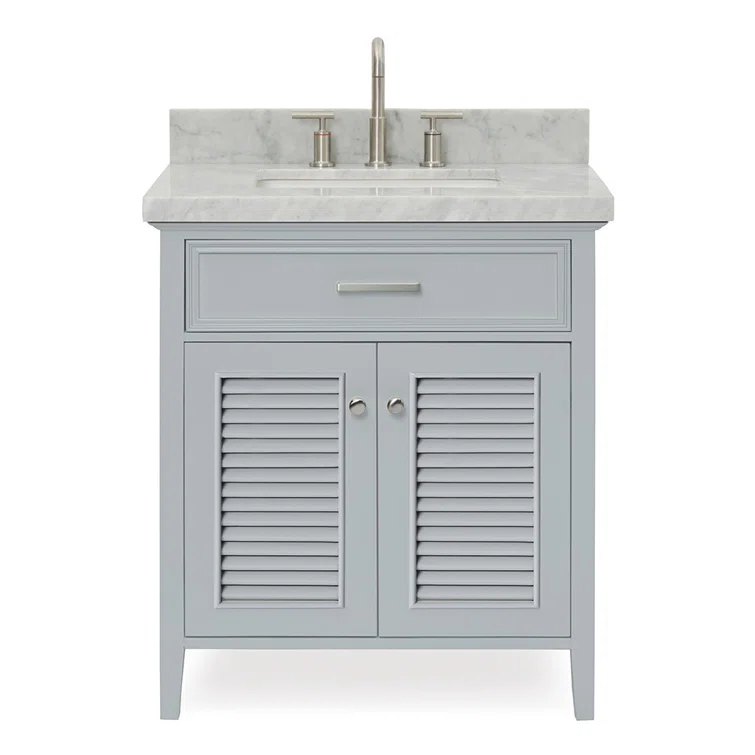Hamil 31'' Single Bathroom Vanity with Marble Top