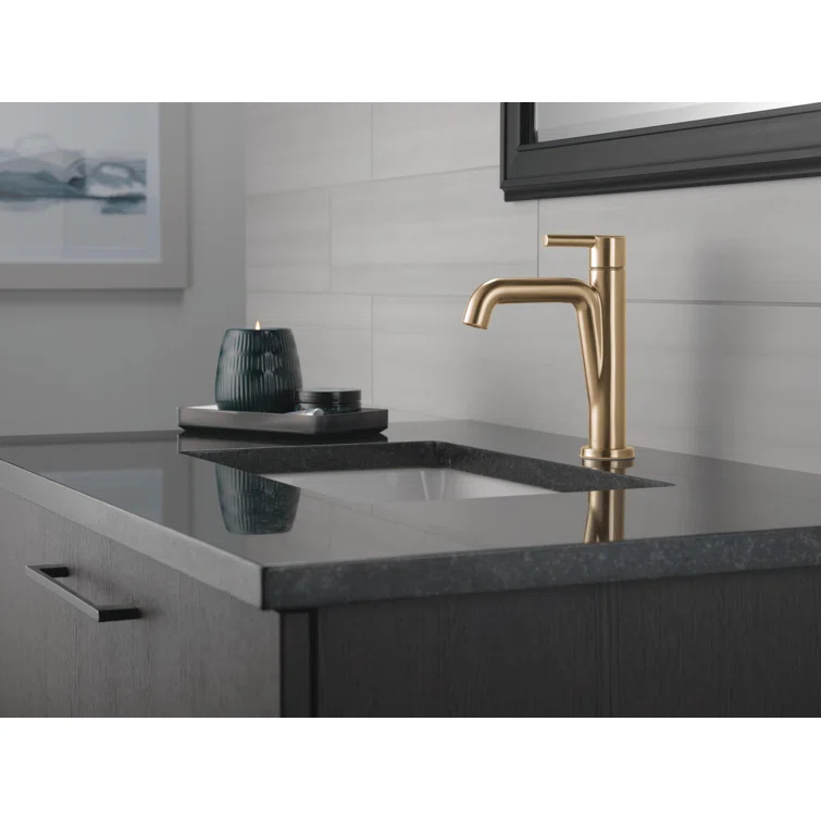 Nicoli Single Hole Bathroom Faucet with Drain Assembly, Single Handle Bathroom Sink Faucet