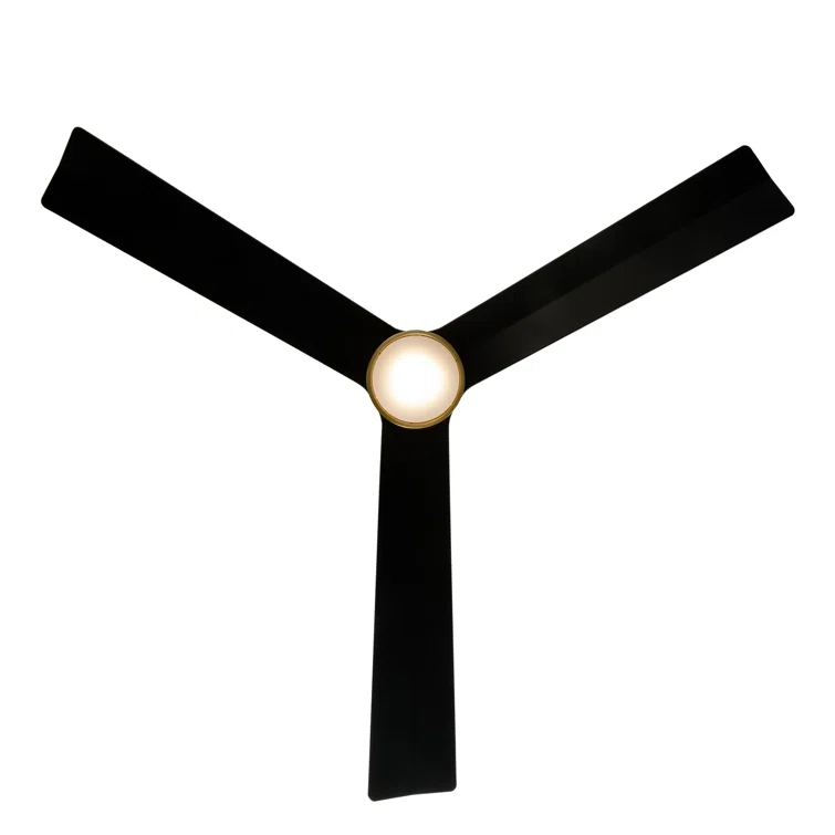 52" Smart Home Compatible 3 Blade Smart Ceiling Fan with Remote