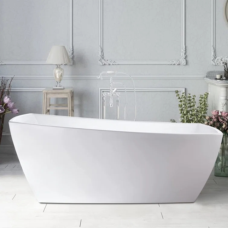 Vanity Art 67" X 31" Acrylic Freestanding Bathtub