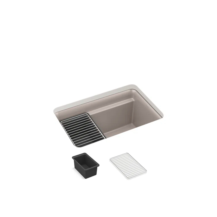 Cairn 27-1/2 in. X 18-5/16 in. X 12-5/8 in. Undermount Utility Sink